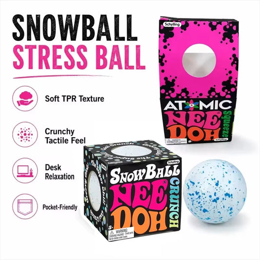 Needoh Snow Ball Crunch Squishy