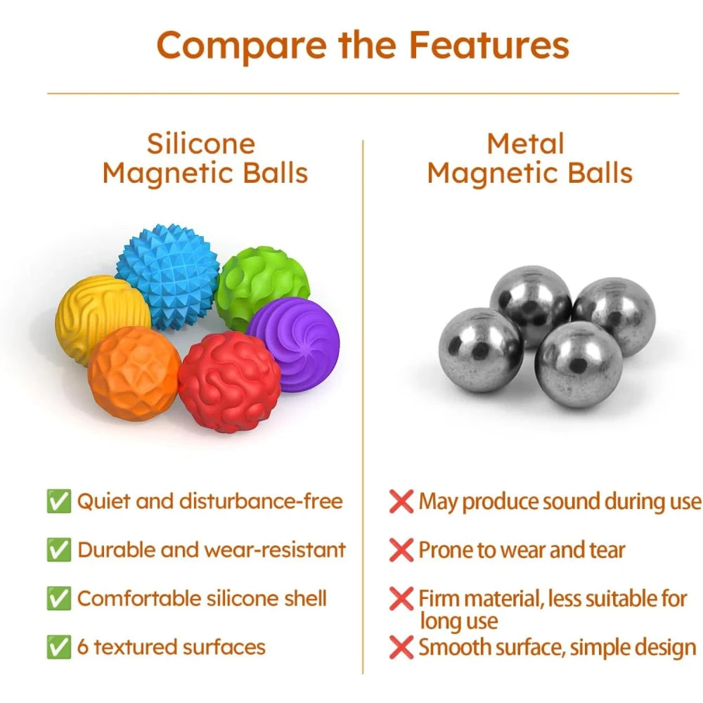 Silicone Magnetic Sensory Fidget Balls
