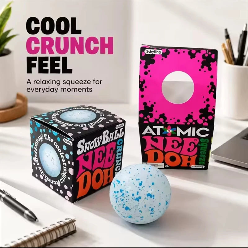 Needoh Snow Ball Crunch Squishy