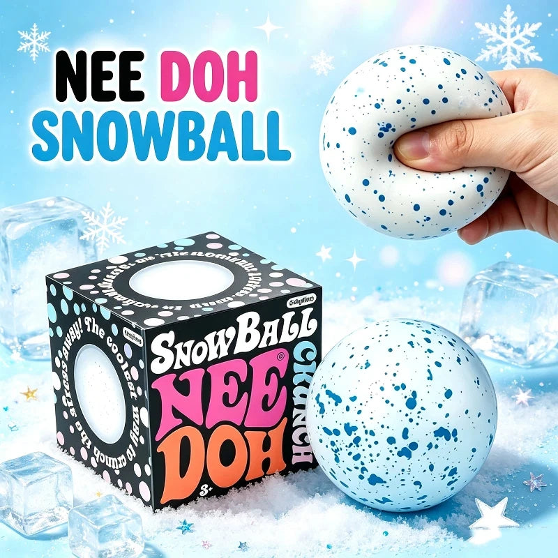 Needoh Snow Ball Crunch Squishy